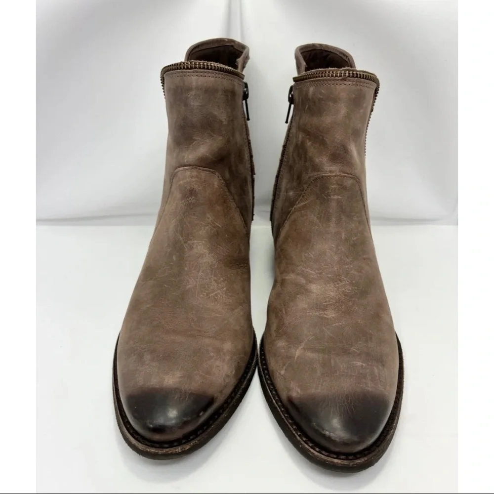 Elites Walking Cradles Womens Sz 11 N Brown Leather Western Ankle Boots Buckle